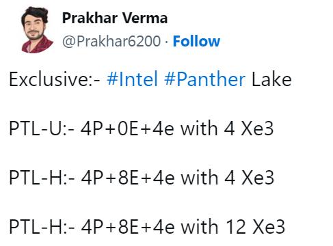Intel Panther Lake下下代处理器升级下下代GPU架构：性能飙升