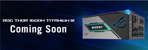 华硕发布ROG雷神THOR 1600W Titanium III电源：磁吸OLED显示面板