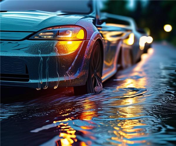 暴雨天道路积水 为什么水中开车容易让车牌丢失？