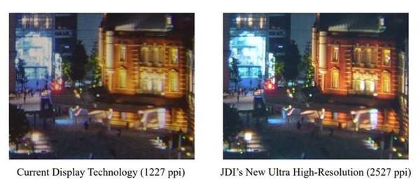 2.15英寸可达2527PPI！日本JDI开发全球最高分辨率玻璃基屏幕