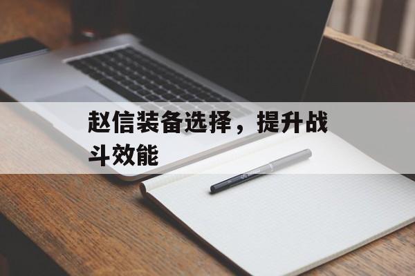 赵信装备选择，提升战斗效能